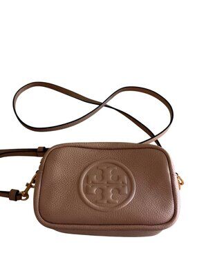 Tory Burch Perry Bombe Beige Crossbody Camera Handbag